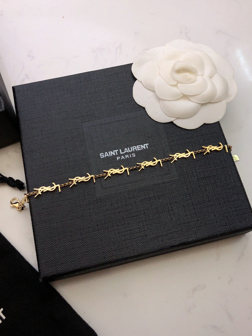 YSL Mini Cassan 18K Gold Bracelet