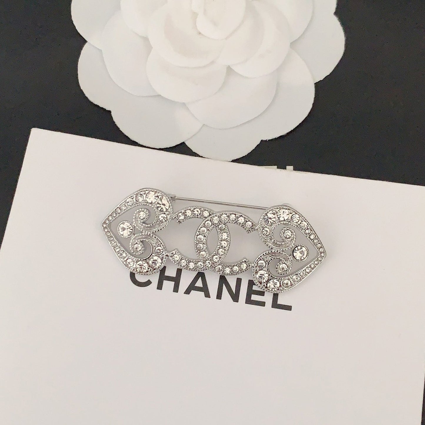 Chanel Heart 18K Gold Brooch