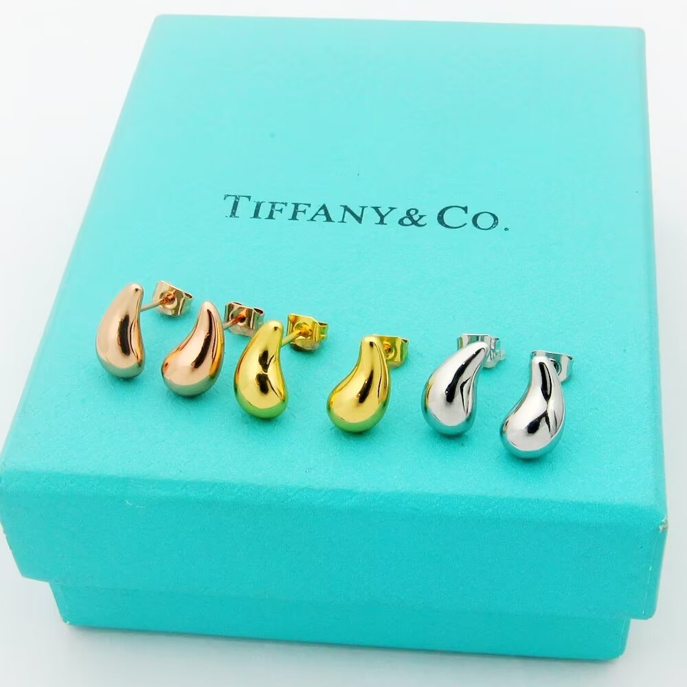Tiffany Horn 18K Gold Earrings