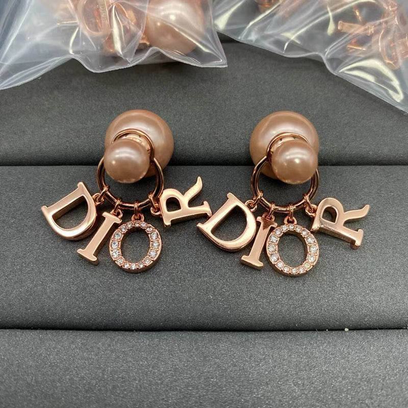 Dior Tribales Pearl 18K Gold Earrings