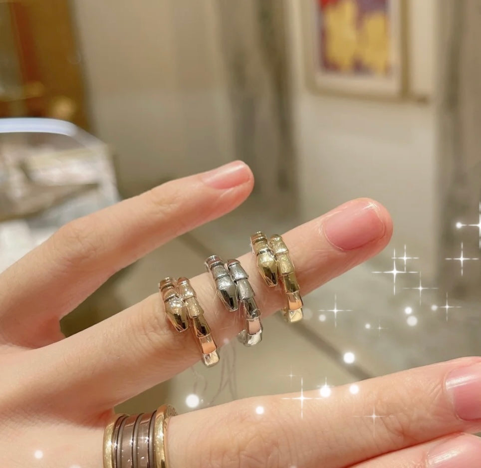 Bvlgari Serpenti Viper 18K Gold Ring