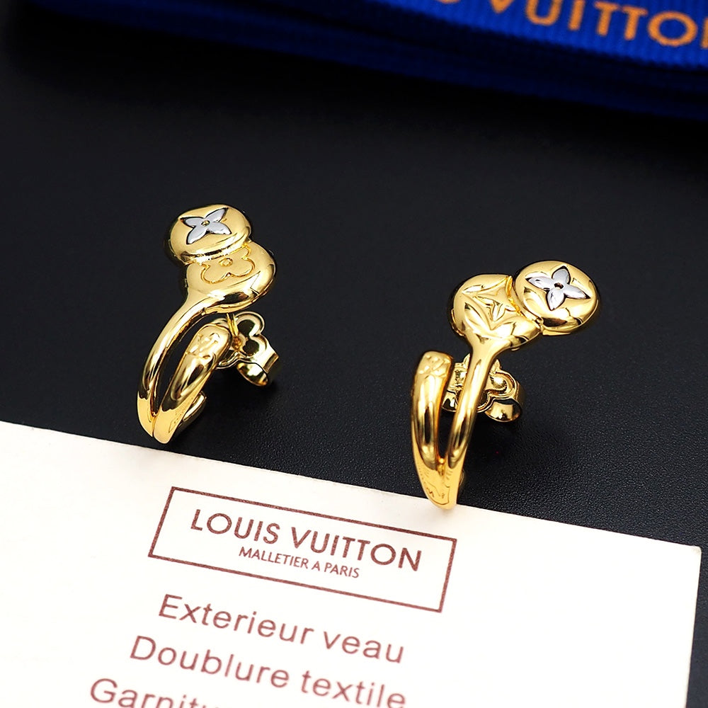 Louis Vuitton Symphony 18K Gold Earrings