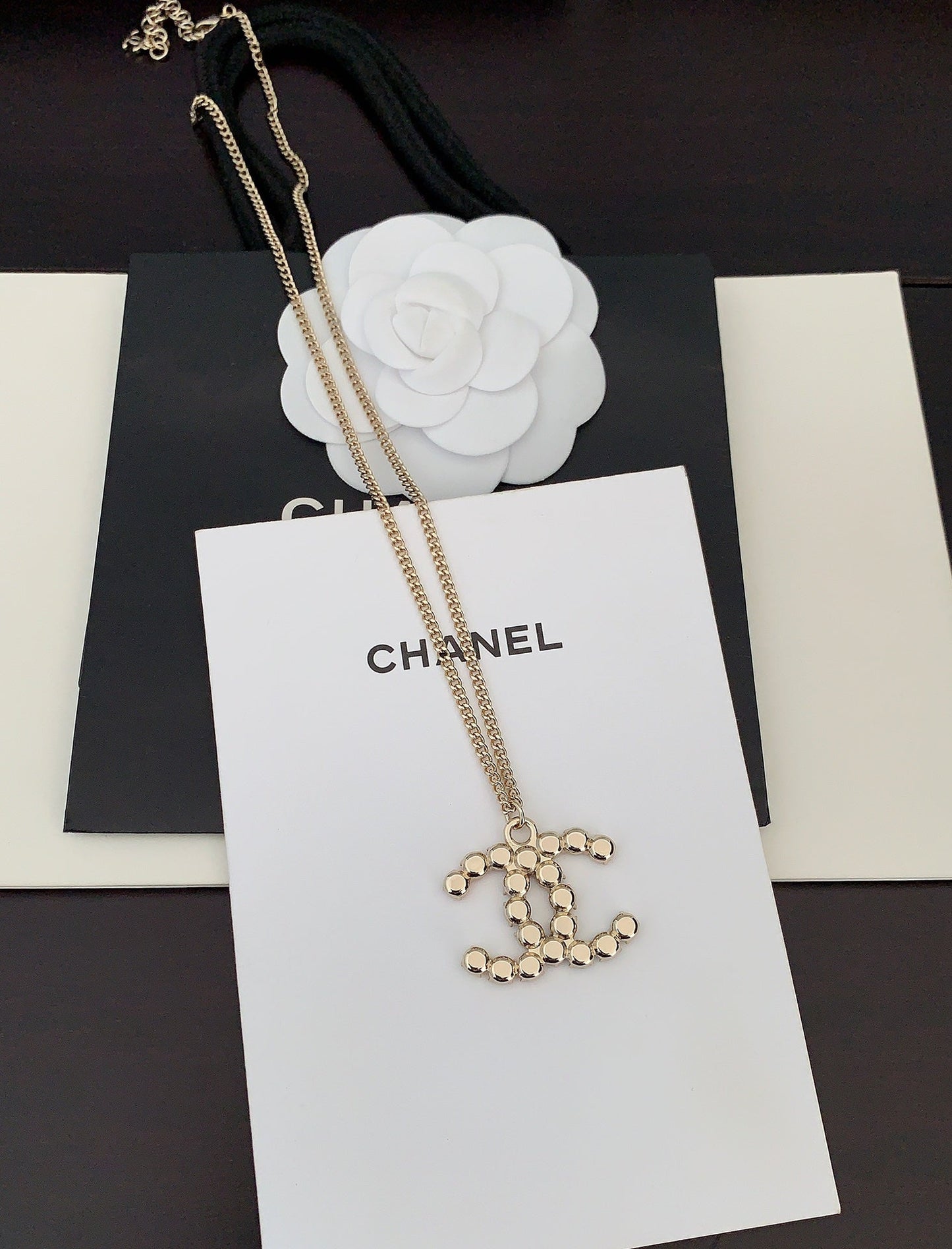 Chanel Color Crystals 18K Gold Necklace