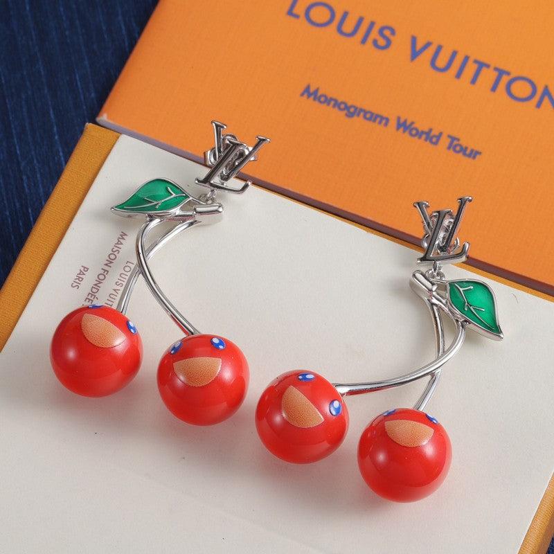 Louis Vuitton Fruit 18K Gold Earrings