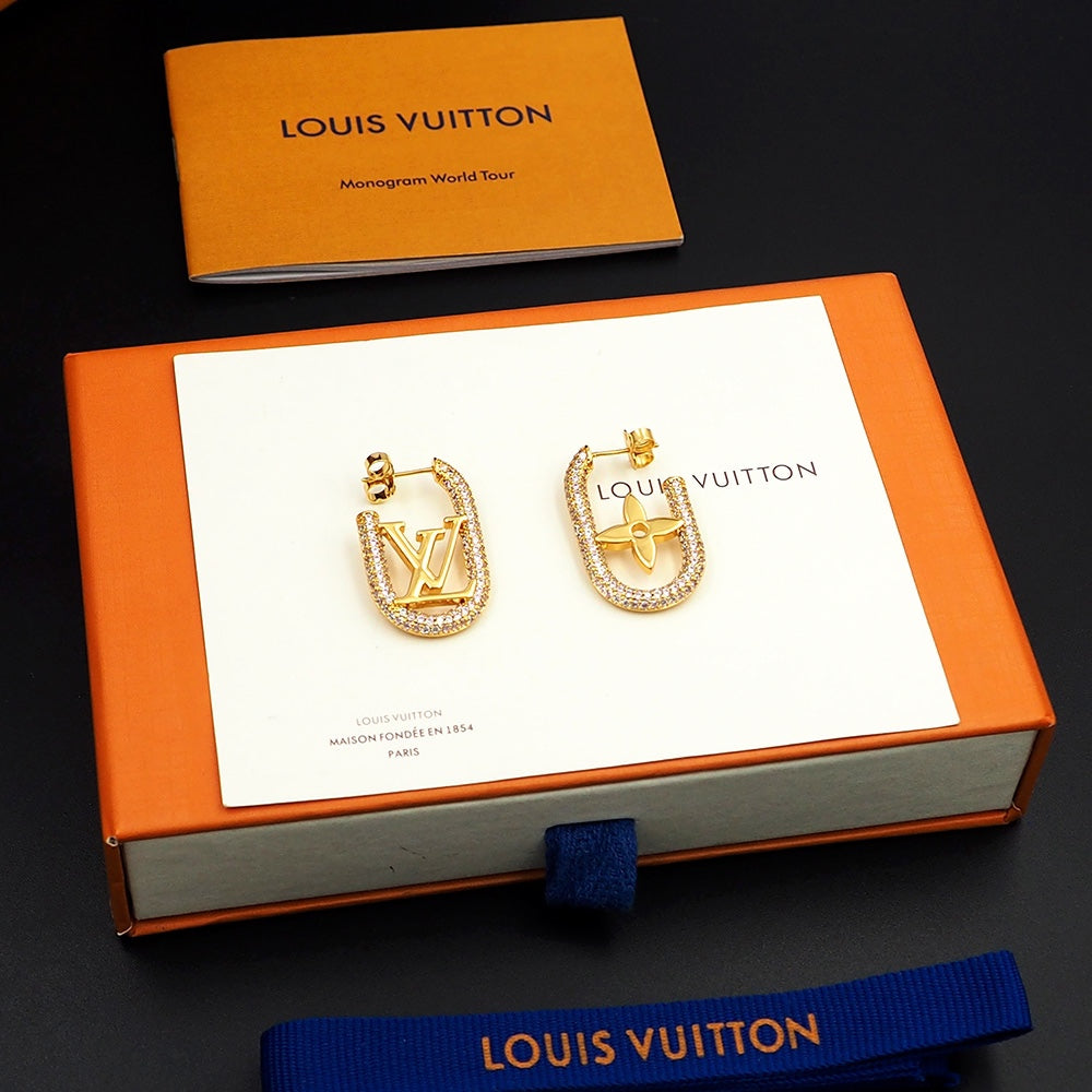 Louis Vuitton My Chain 18K Gold Earrings