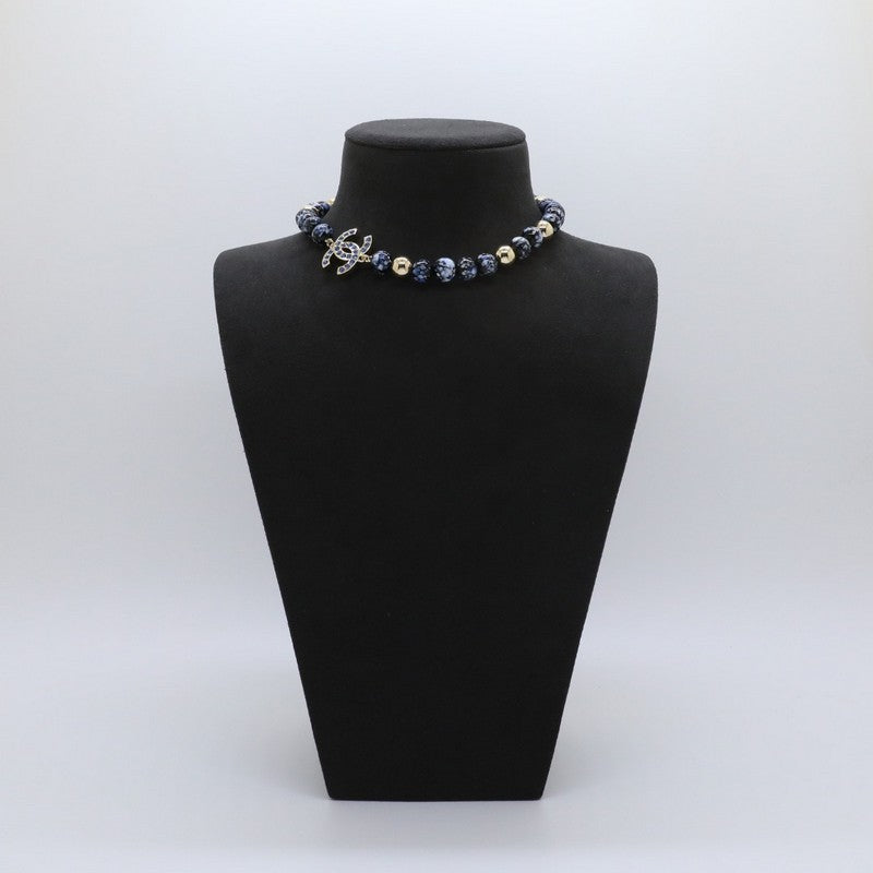 Chanel Blue Pearl 18K Gold Necklace