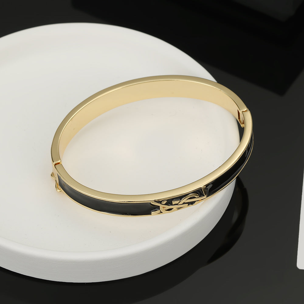 YSL Black 18K Gold Bracelet