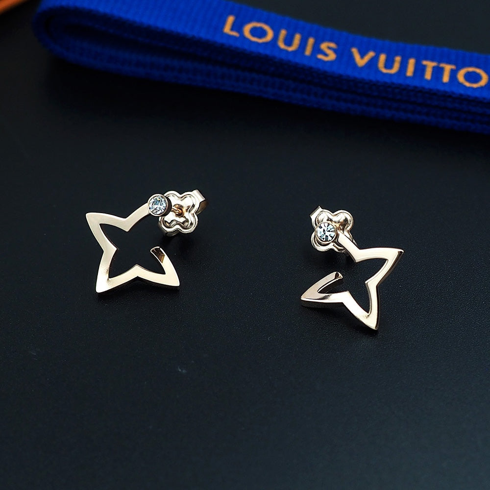 Louis Vuitton Blossom Mini Hoops 18K Gold Earrings