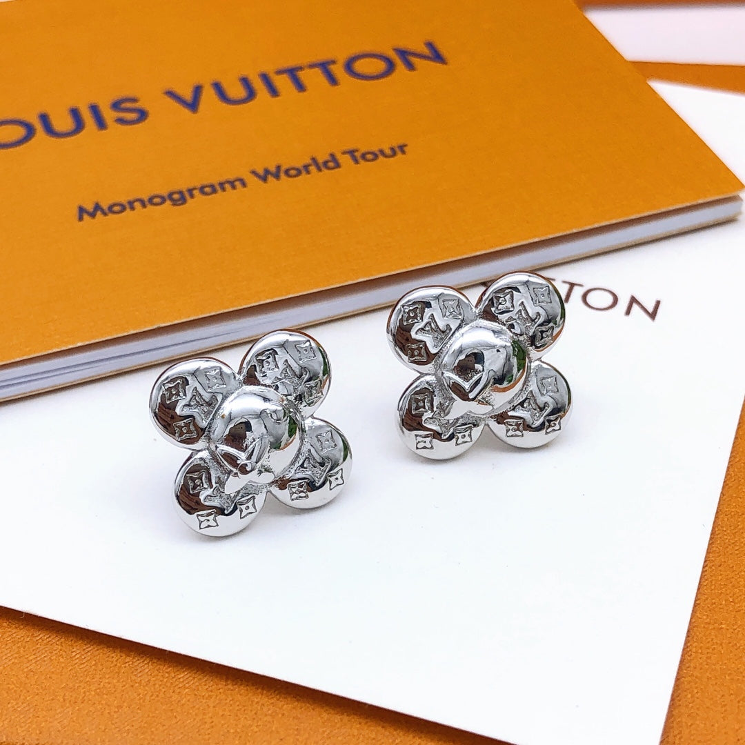 Louis Vuitton Vivienne 18K Gold Earrings