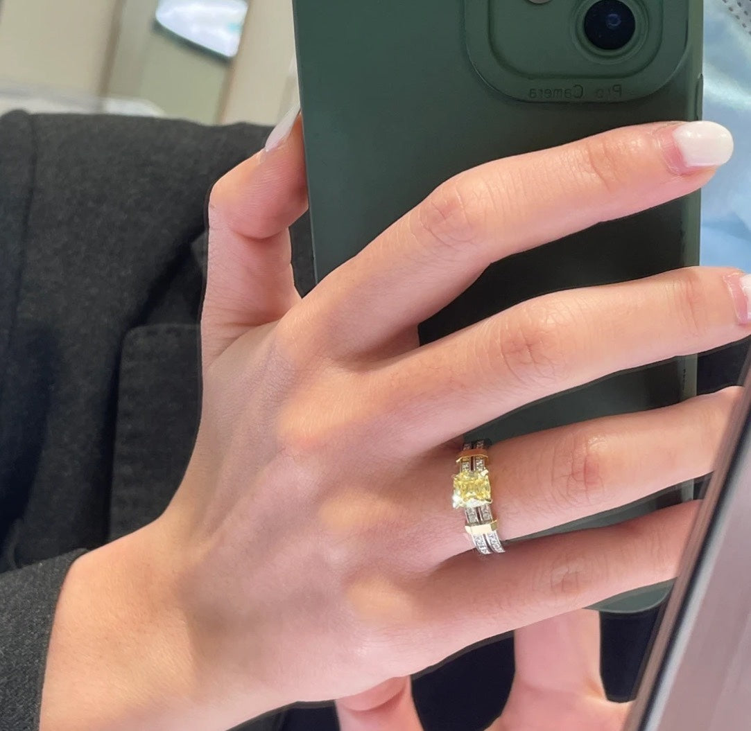 Tiffany Schlumberger Stone 18K Gold Ring