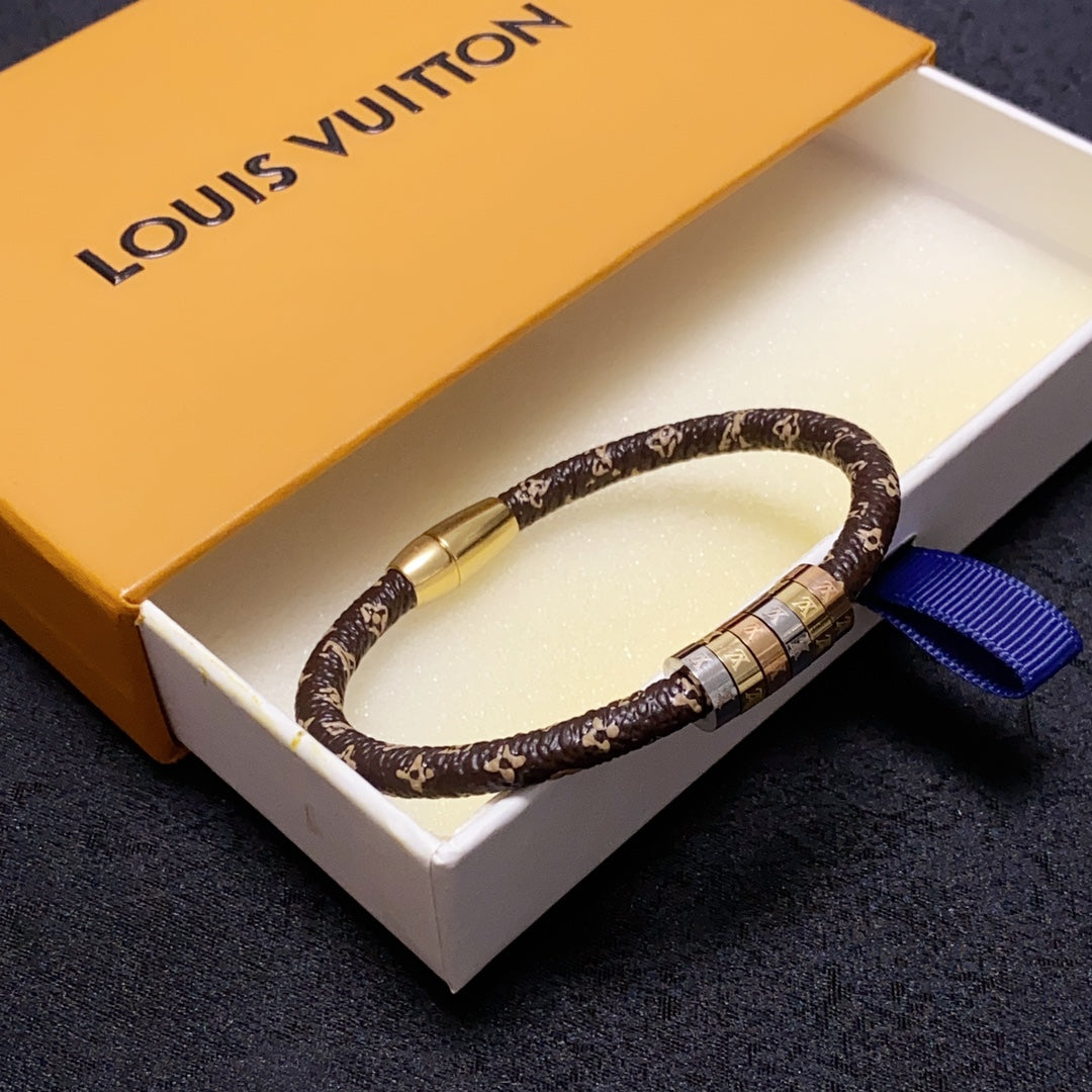 Louis Vuitton Monogram 18K Gold Bracelet