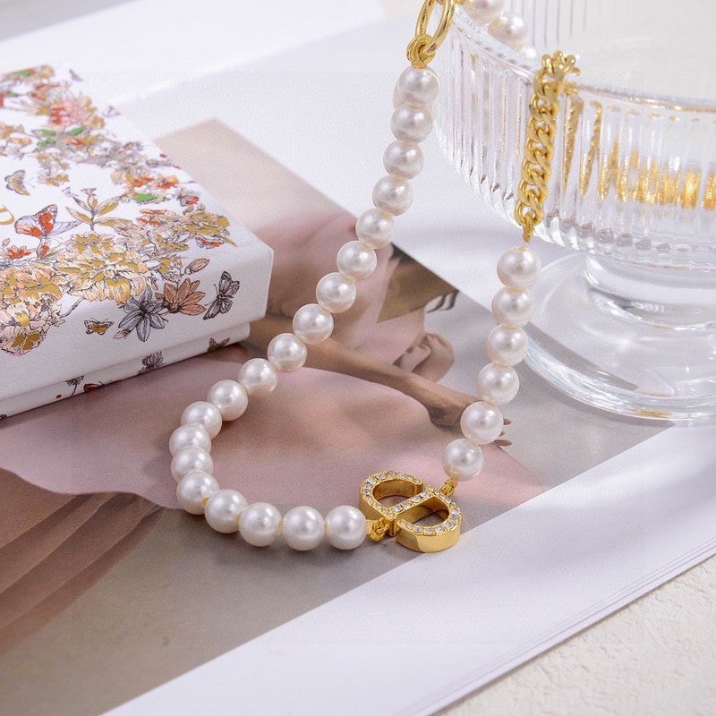 Dior 30 Montaigne Pearls 18K Gold Necklace
