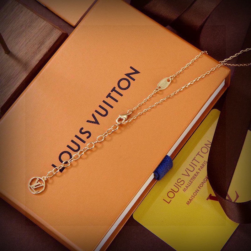 Louis Vuitton Vivienne Swinging 18K Gold Necklace