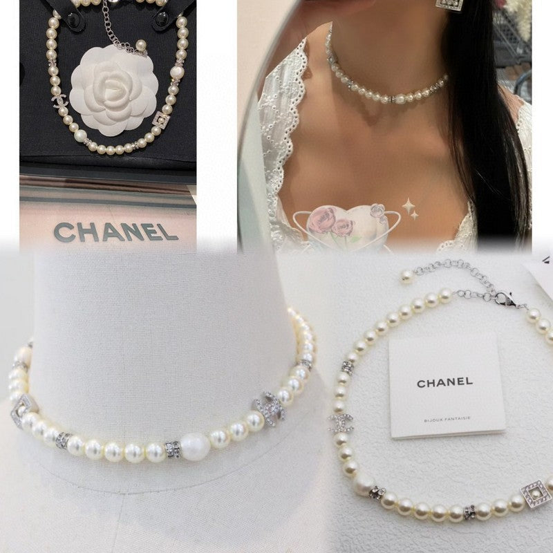 Chanel Pearl 18K Gold Necklace
