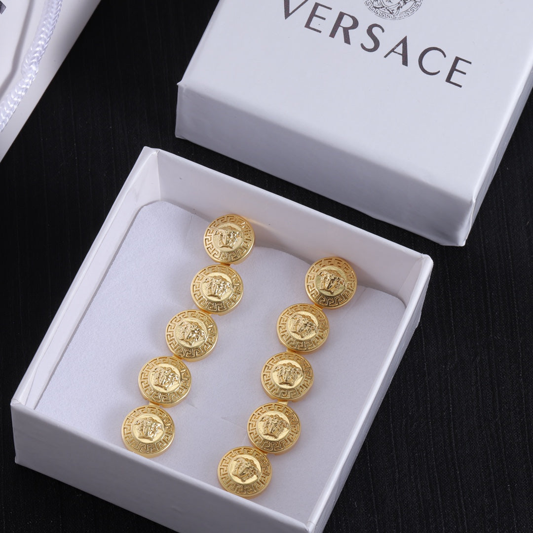 Long 18K Gold Earrings