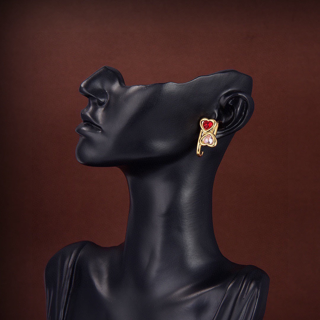 Bvlgari Crystals 18K Gold Earrings
