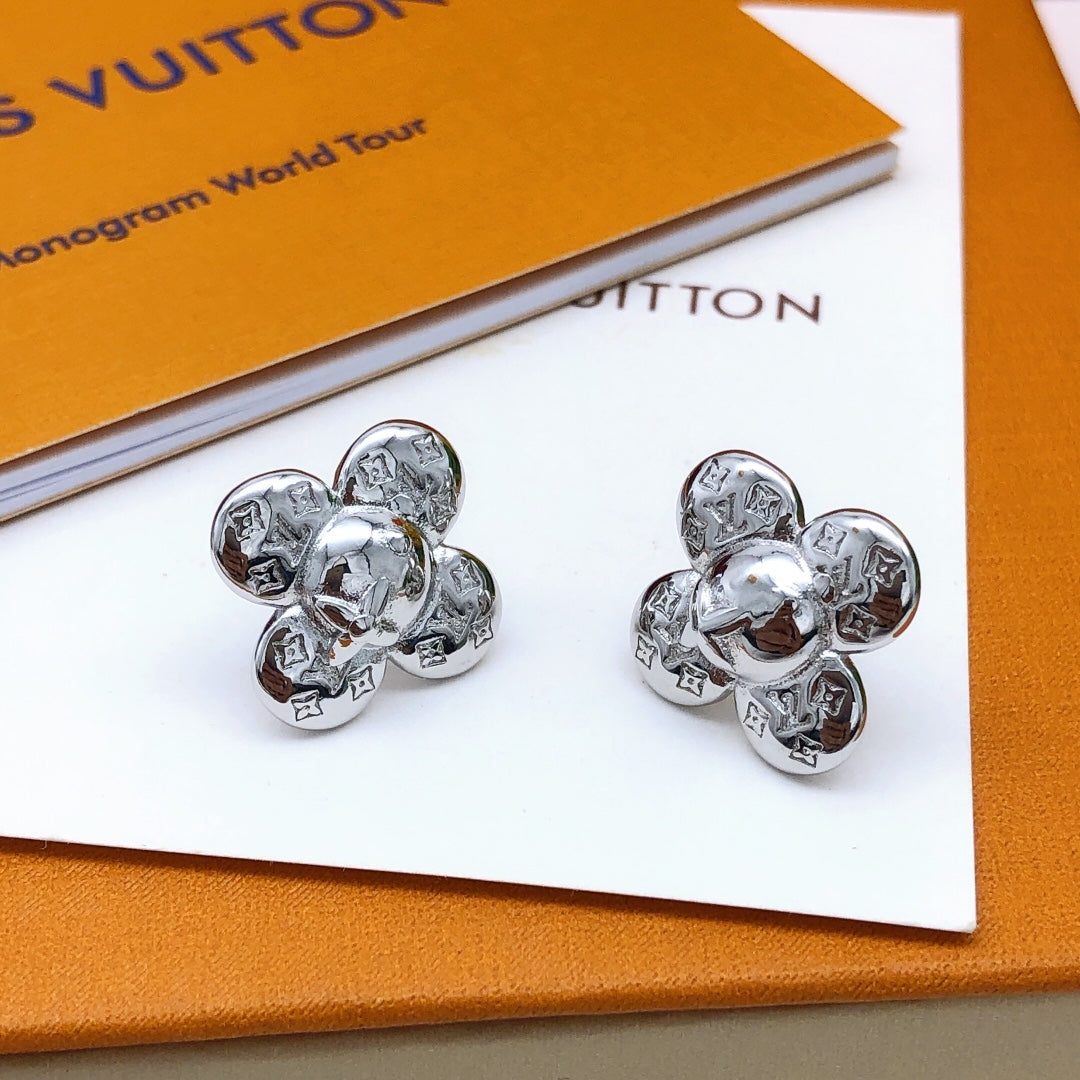 Louis Vuitton Vivienne 18K Gold Earrings