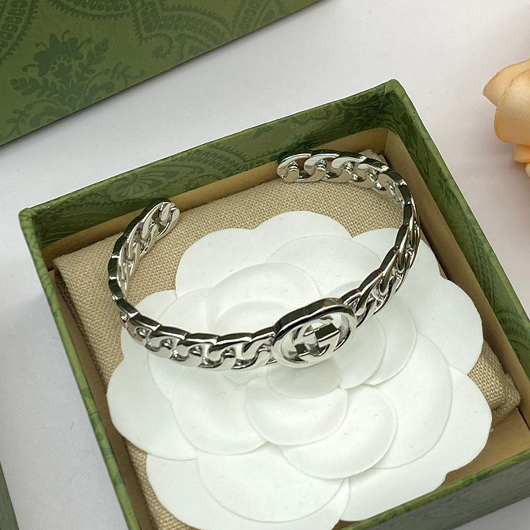 Gucci Double Chain 18K Gold Bracelet