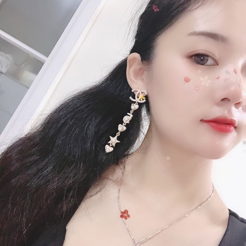 Chanel No.5 Long 18K Gold Earrings