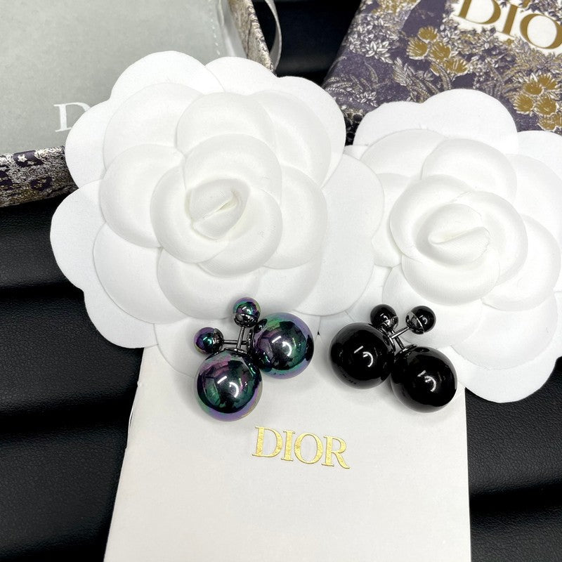 Dior Black Tribales 18K Gold Earrings