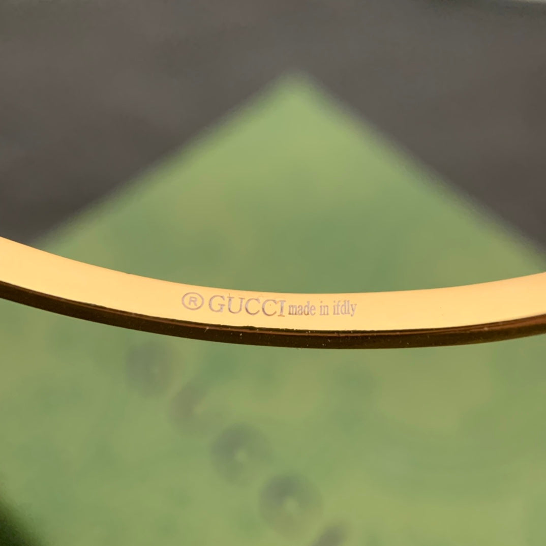 Gucci Double Running Diamond Cuff 18K Gold Bracelet