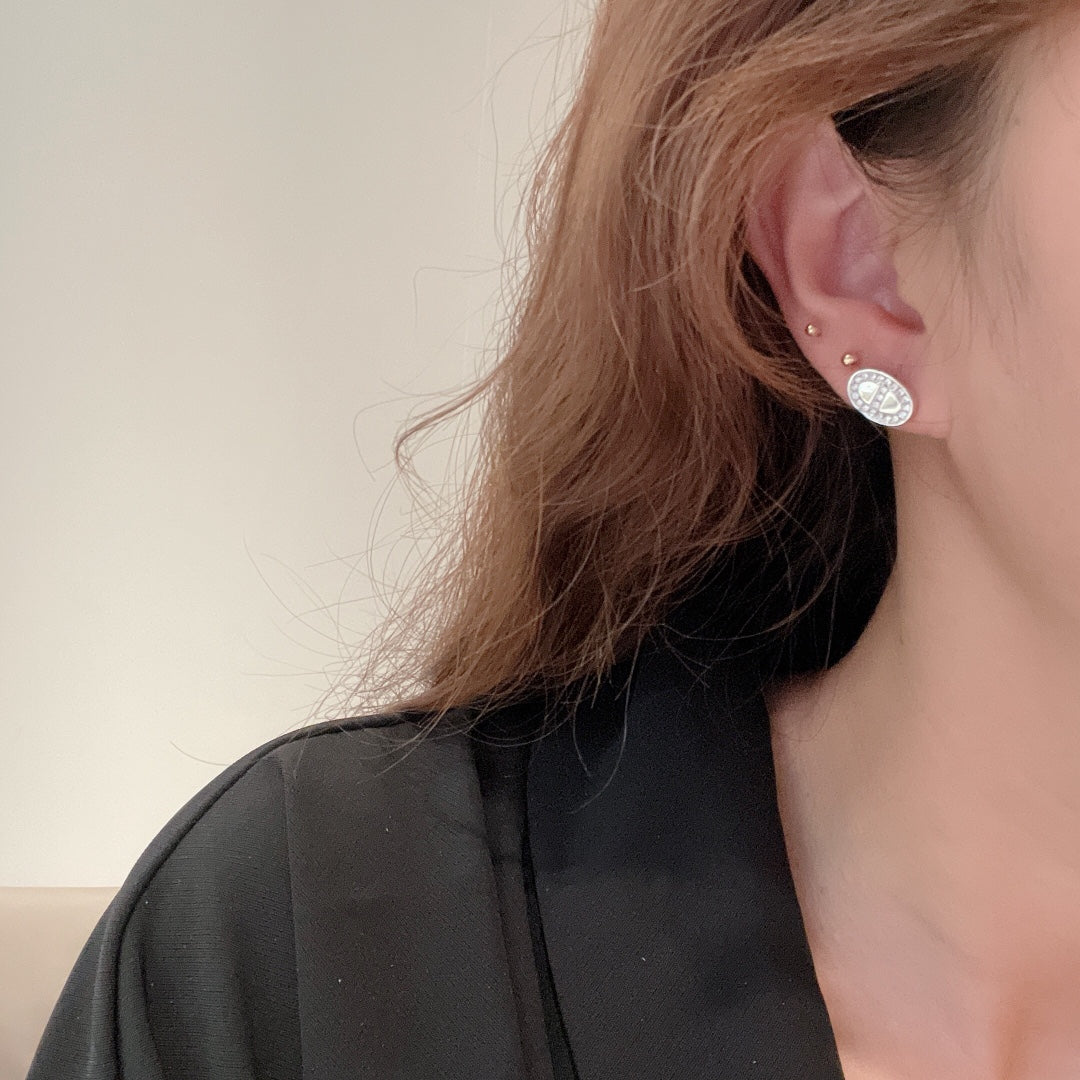 Hermes Mini Farandole Diamond 18K Gold Earrings