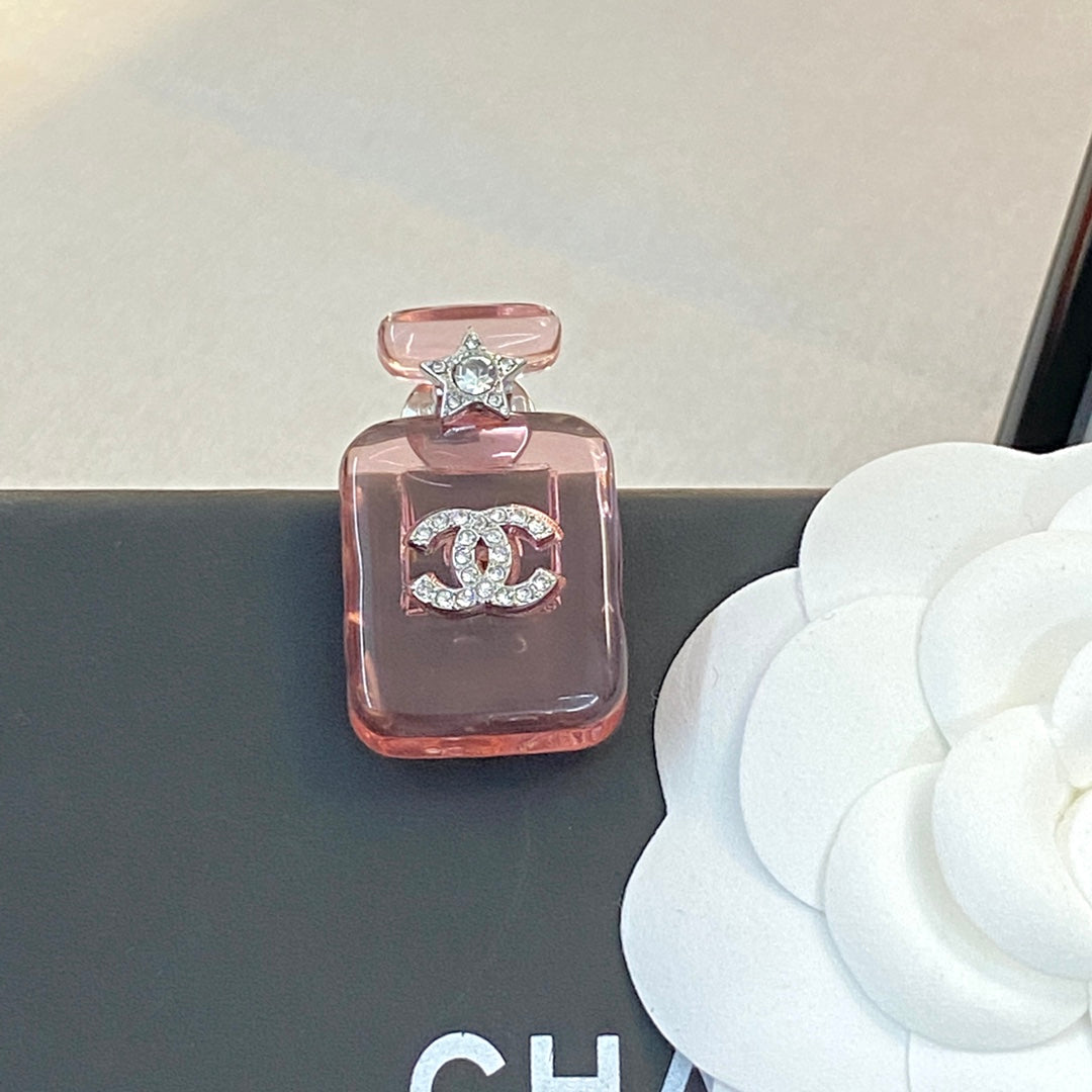Chanel Perfume Color Bottle 18K Gold Brooch