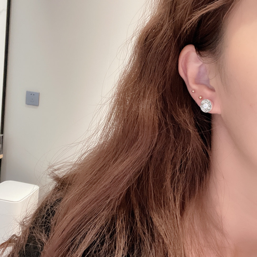 Tiffany 1837 Diamond 18K Gold Earrings