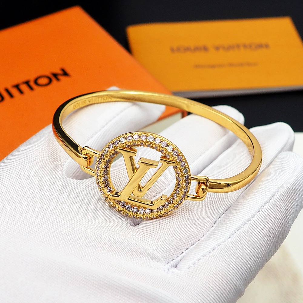 Louis Vuitton Louise Tresor 18K Gold Bracelet