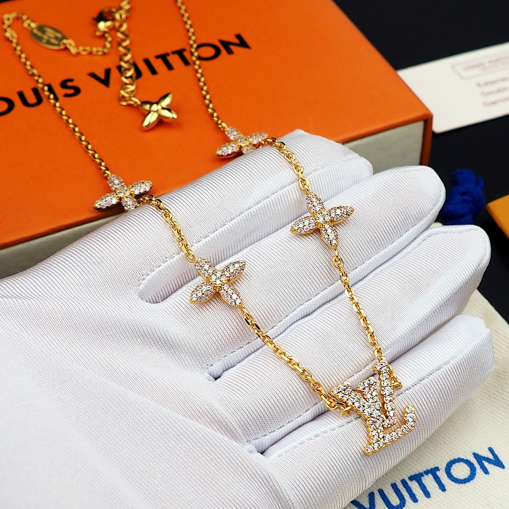 Louis Vuitton Iconic Tresor 18K Gold Necklace