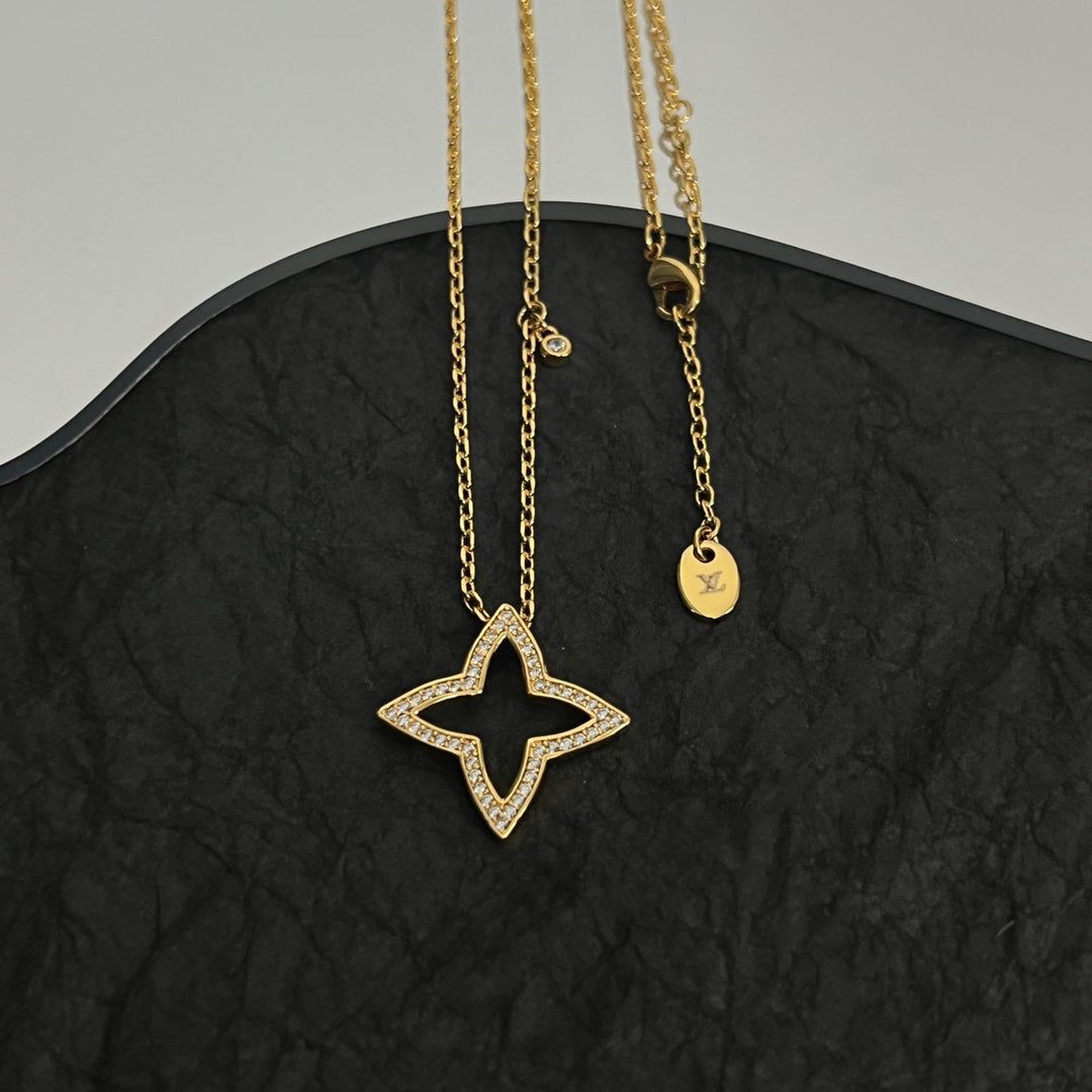 Louis Vuitton Blossom Pendant 18K Gold Necklace
