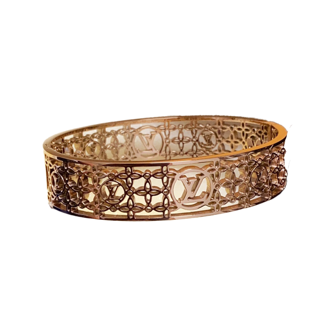 Louis Vuitton Cuff Chains 18K Gold Bracelet