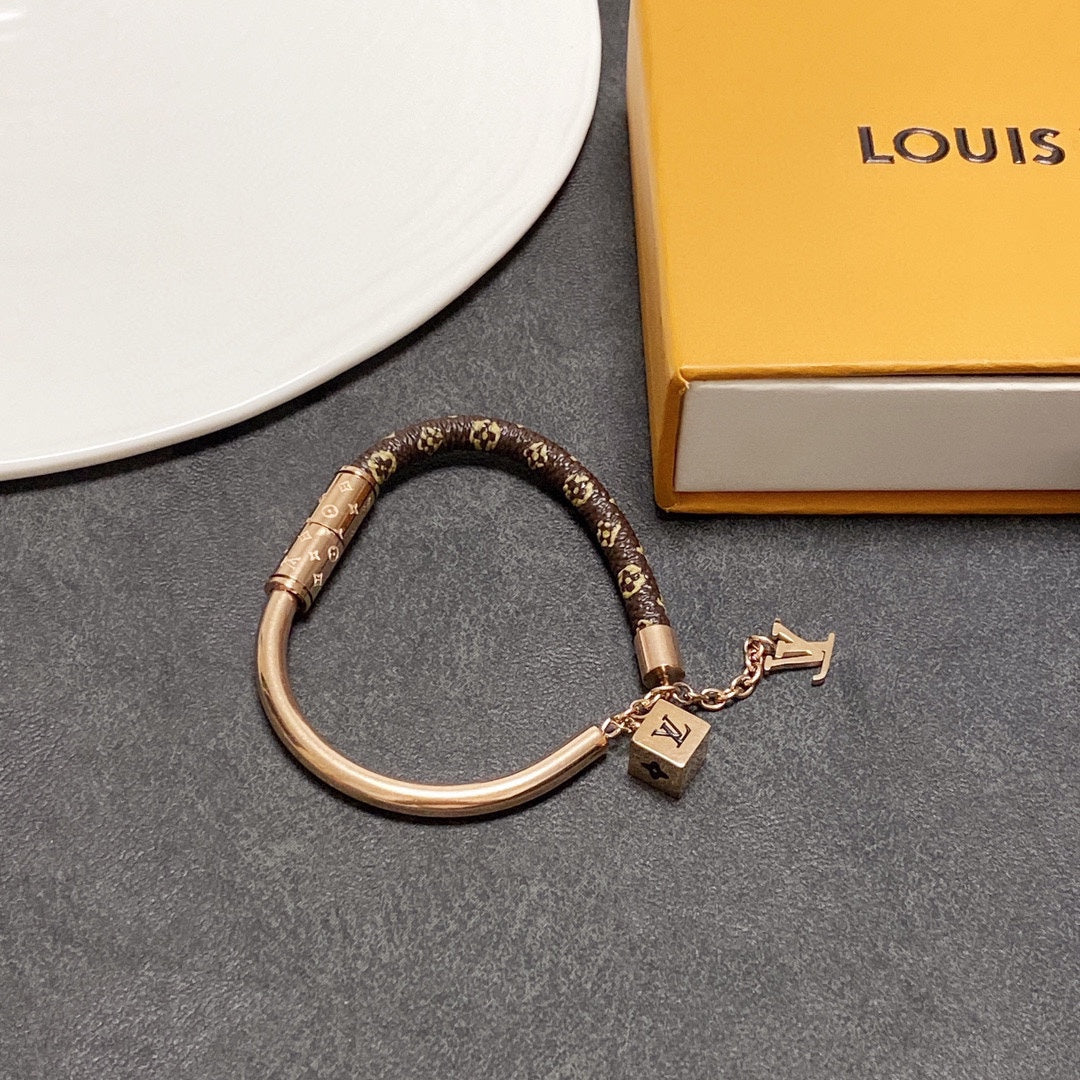 Louis Vuitton Dice 18K Gold Bracelet
