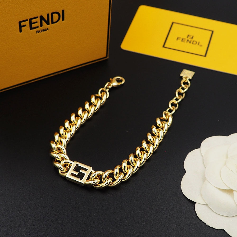 Fendi x Marc Jacobs Forever 18K Gold Bracelet