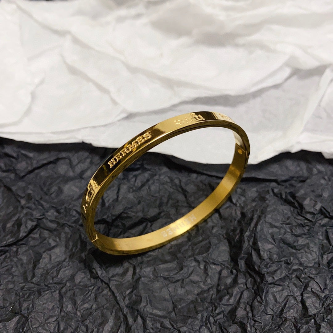 Hermes 18K Gold Bracelet