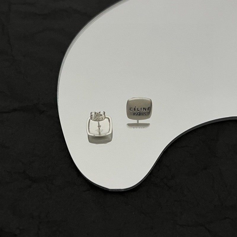 Celine 18K White Gold Earrings
