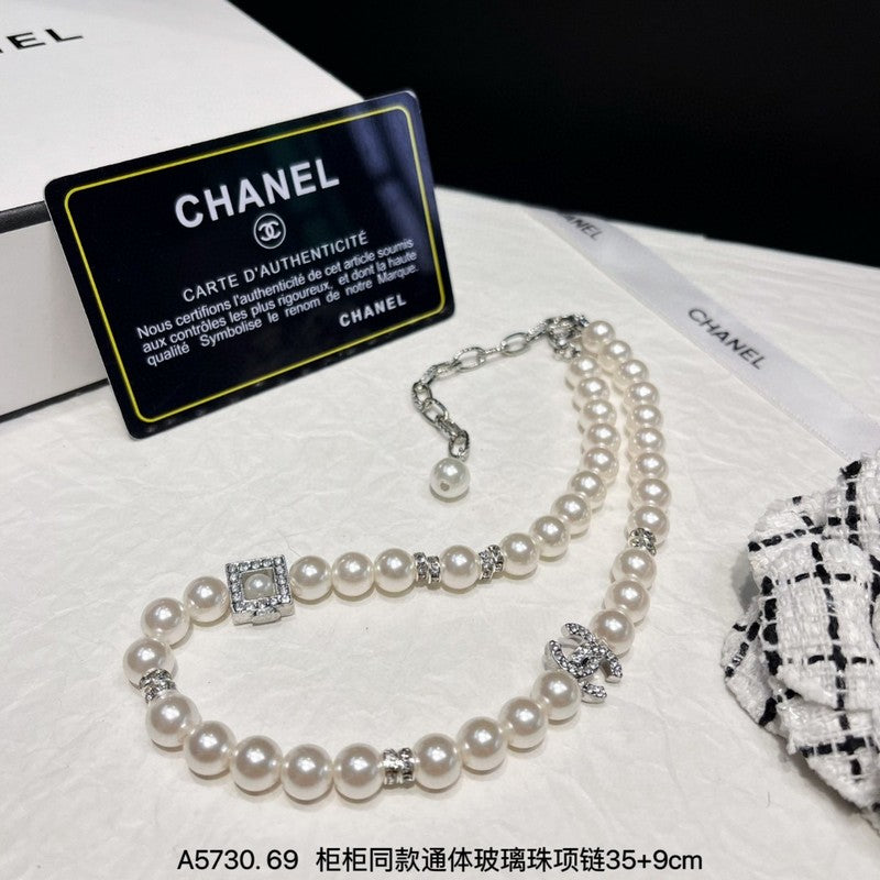 Chanel Pearl 18K Gold Necklace