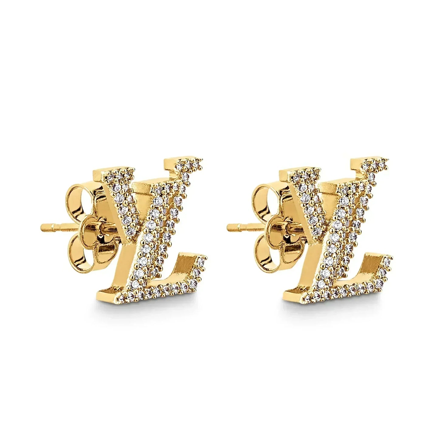 Louis Vuitton Iconic Diamonds 18K Gold Earrings